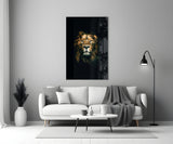 Lion Glass Wall Art.