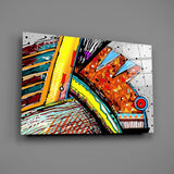 Abstract Chameleon Glass Wall Art.