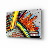 Abstract Chameleon Glass Wall Art.