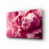 Pink Flower Glass Wall Art.