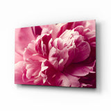 Pink Flower Glass Wall Art.