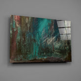 Abstract Colors Glass Wall Art.