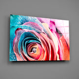 Colored Rose Glass Wall Art.
