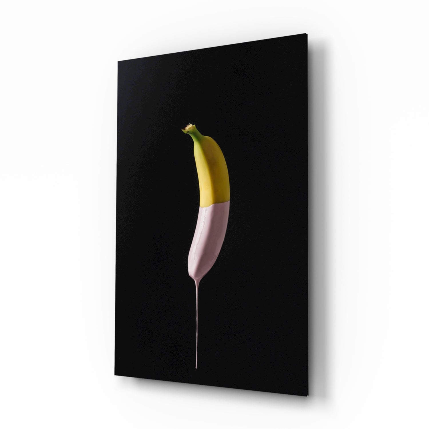 Banana Glass Wall Art.