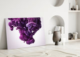 Purple Smoke Glass Wall Art.