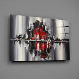 City Reflection Glass Wall Art.