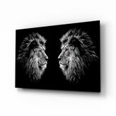 Lion Glass Wall Art.