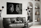 Lion Glass Wall Art.