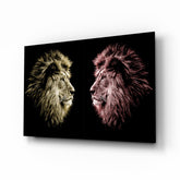 Lion Glass Wall Art.