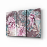 Flowers Glass Wall Art.