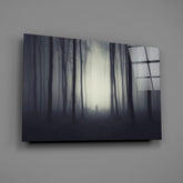 Foggy Forest Glass Wall Art.