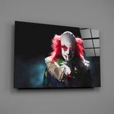 Clown Glass Wall Art.