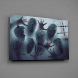 Silent Scream Glass Wall Art.
