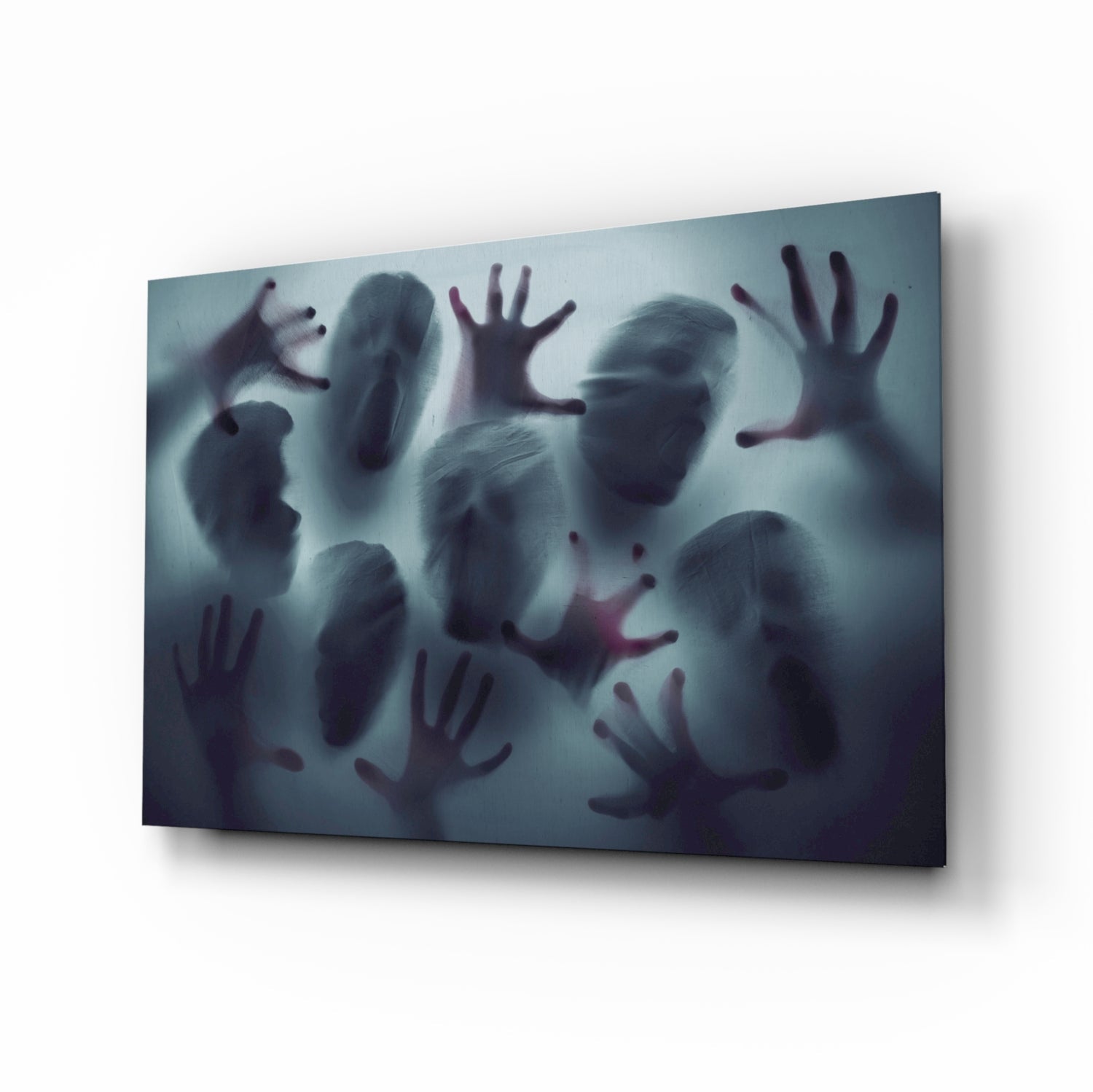 Silent Scream Glass Wall Art.