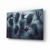 Silent Scream Glass Wall Art.