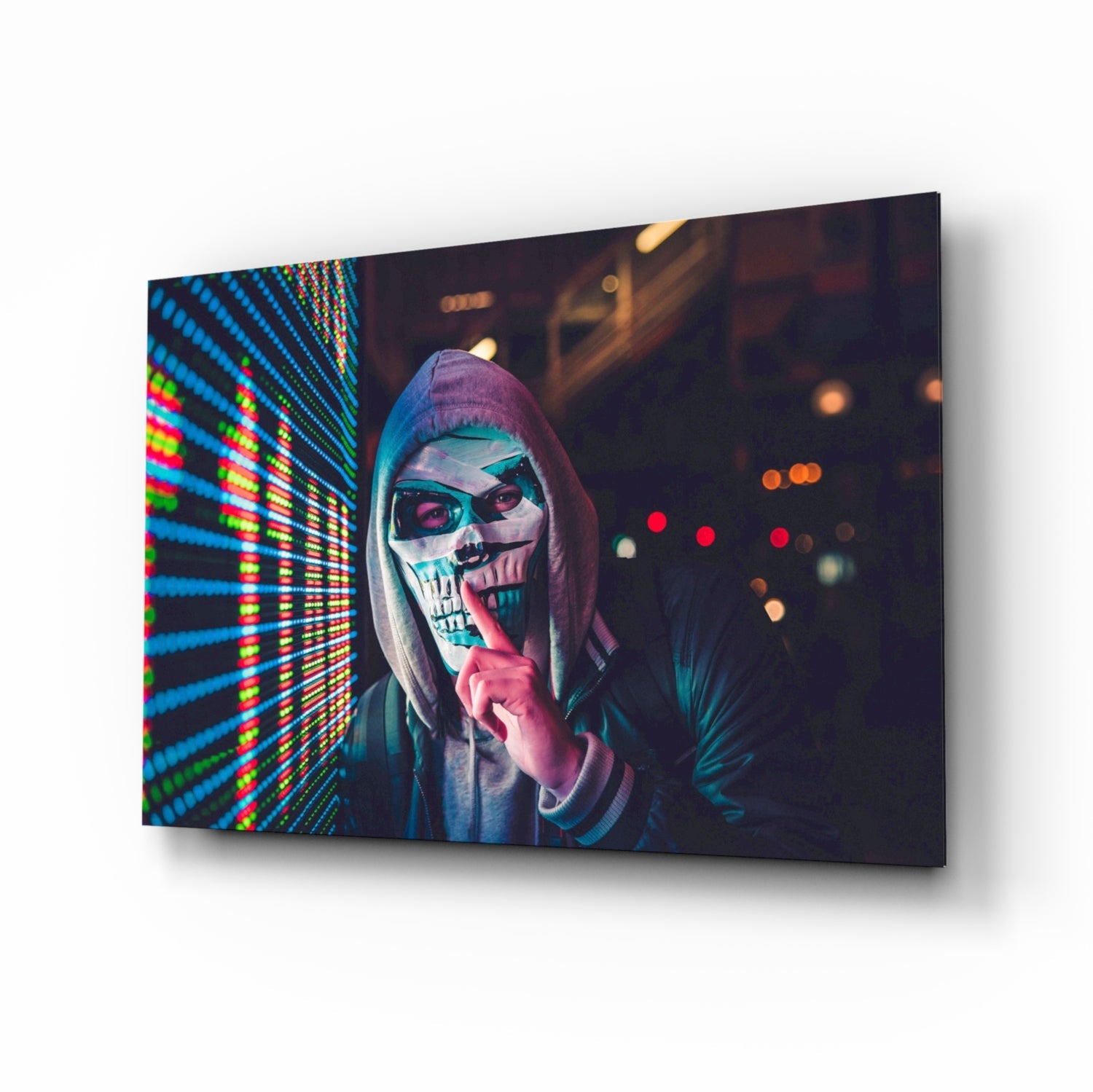 Be quiet! Glass Wall Art.