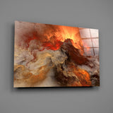 Crimson Apocalypse Glass Wall Art.