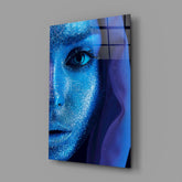 Woman Portrait Glass Wall Art.