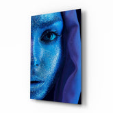 Woman Portrait Glass Wall Art.