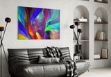 Colorful Patterns Glass Wall Art.