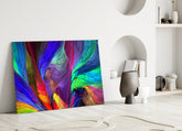 Colorful Patterns Glass Wall Art.