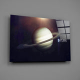 Saturn Glass Wall Art.