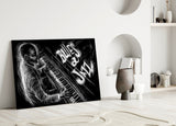 Jazz Blues Music Glass Wall Art.