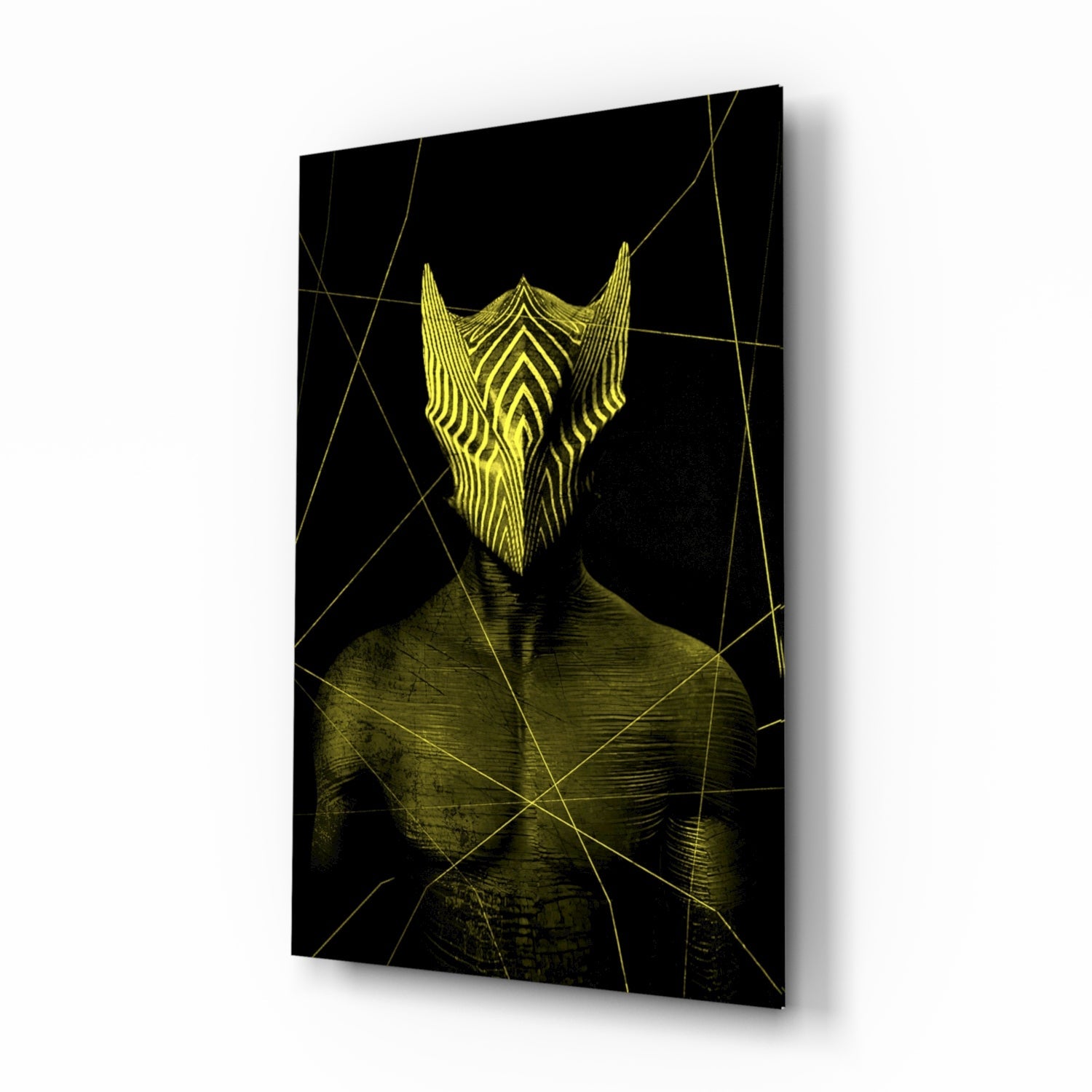 Darko Yellow Glass Wall Art.