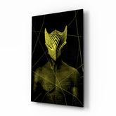 Darko Yellow Glass Wall Art.