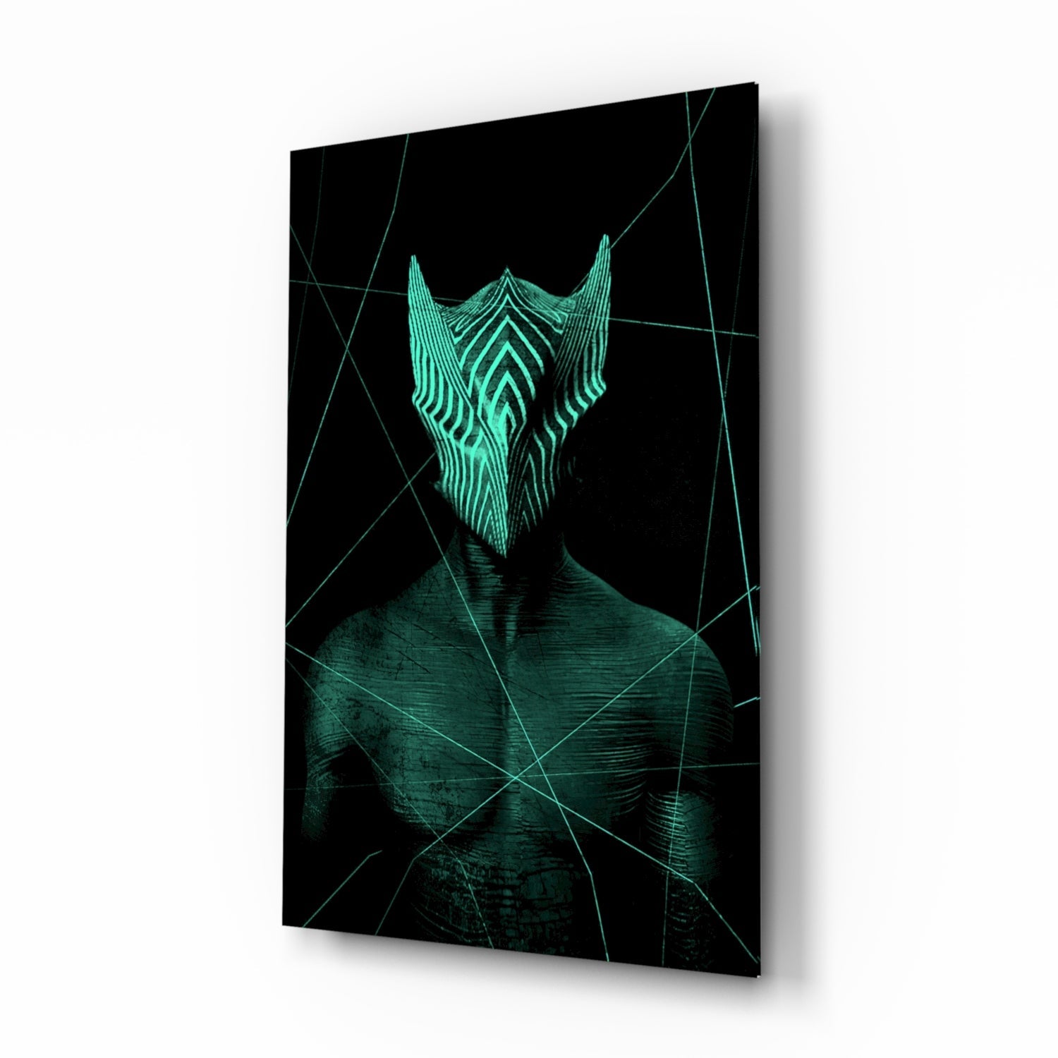 Darko Green Glass Wall Art.