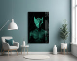 Darko Green Glass Wall Art.