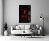 Donnie Red Glass Wall Art.