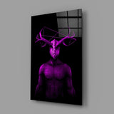 Donnie Purple Glass Wall Art.
