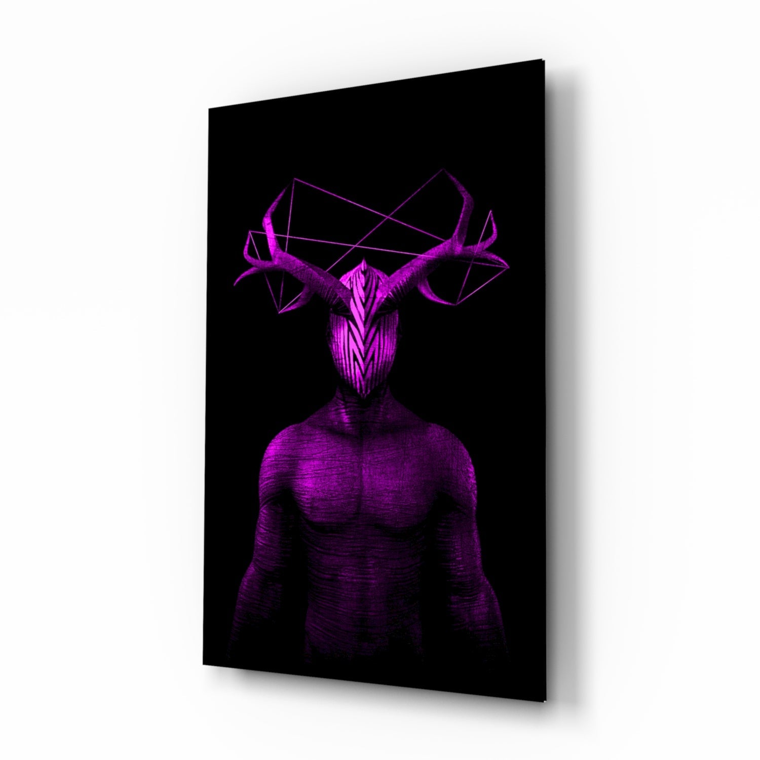Donnie Purple Glass Wall Art.