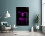 Donnie Purple Glass Wall Art.