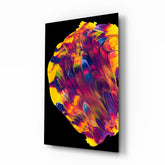 Dance of Colors Glass Wall Art.