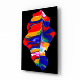 Colored Drift Glass Wall Art.