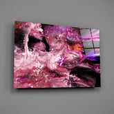 Purple Space Glass Wall Art.