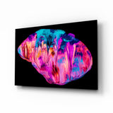 Abstract Pink Glass Wall Art.