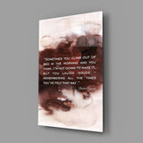 Bukowski Quotes Glass Wall Art.