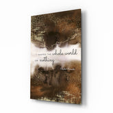 Bukowski Quotes Glass Wall Art.