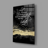 Words Glass Wall Art.