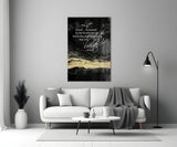 Words Glass Wall Art.