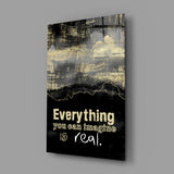 Words Glass Wall Art.