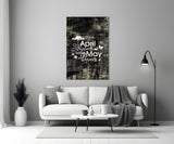 Words Glass Wall Art.