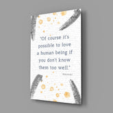 Bukowski Quotes Glass Wall Art.