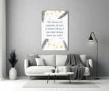 Bukowski Quotes Glass Wall Art.