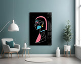 Abstract Colorful Portrait Glass Wall Art.