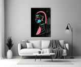 Abstract Colorful Portrait Glass Wall Art.