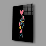Abstract Colorful Hand Glass Wall Art.